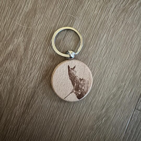 Schlüsselanhänger Holz mit Motivgravur